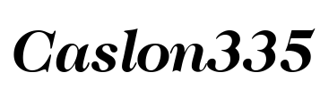 Caslon335 Font Image