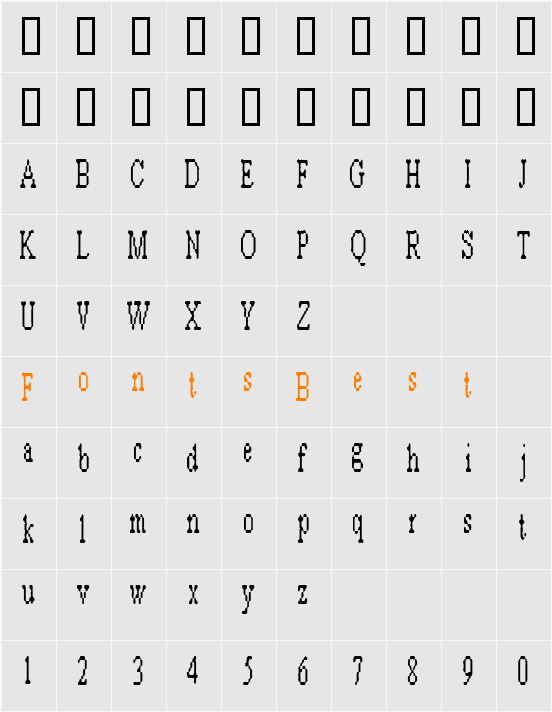 ARashNaziBlurb Character Map