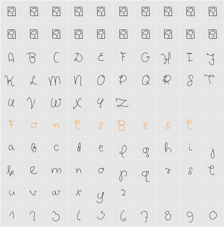 Chickpeas Character Map