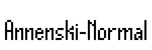 Annenski-Normal Font Image