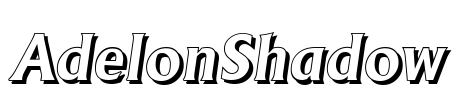 AdelonShadow Font Image