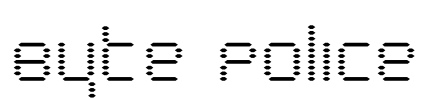 Byte Police Font Image