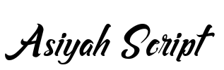 Asiyah Script Font Image