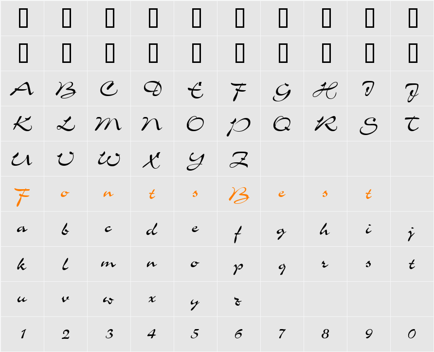 Airfoil Script Ssk Character Map