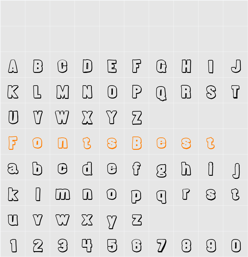 Almonte Slam Character Map