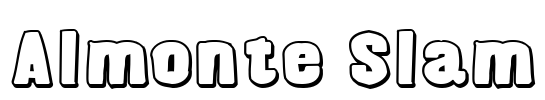 Almonte Slam Font Image