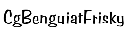 CgBenguiatFrisky Font Image