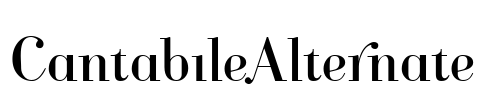 CantabileAlternate Font Image