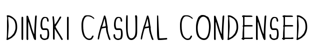 DINSKI CASUAL CONDENSED Font Image