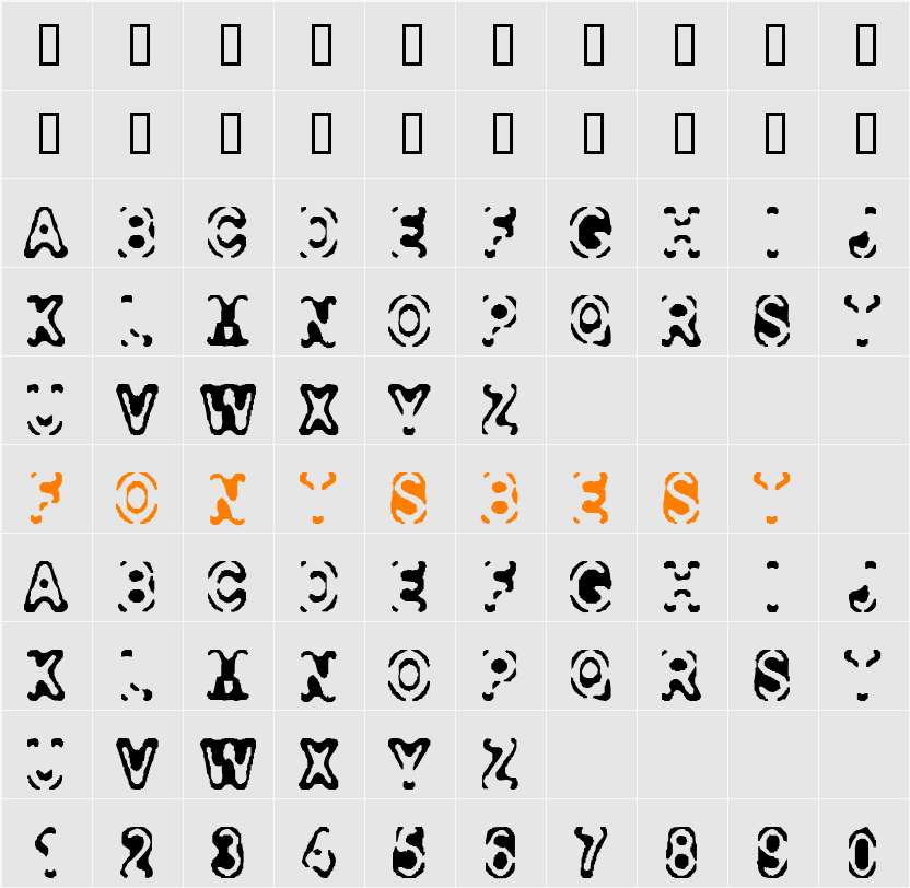 Consolidated Character Map