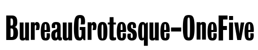 BureauGrotesque-OneFive Font Image