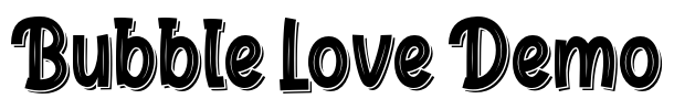 Bubble Love Demo Font Image