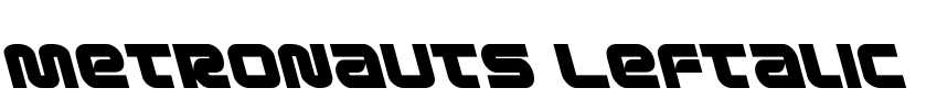 Metronauts Leftalic Font Image