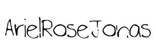 ArielRoseJonas Font Image