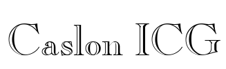 Caslon ICG Font Image