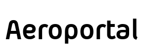 Aeroportal Font Image