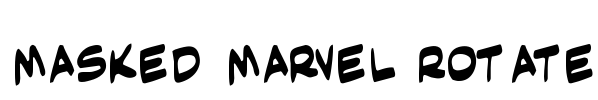 Masked Marvel Rotate Font Image