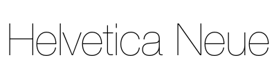 Helvetica Neue Font Image