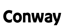 Conway Font Image