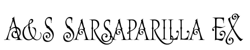 A&S Sarsaparilla EX Font Image