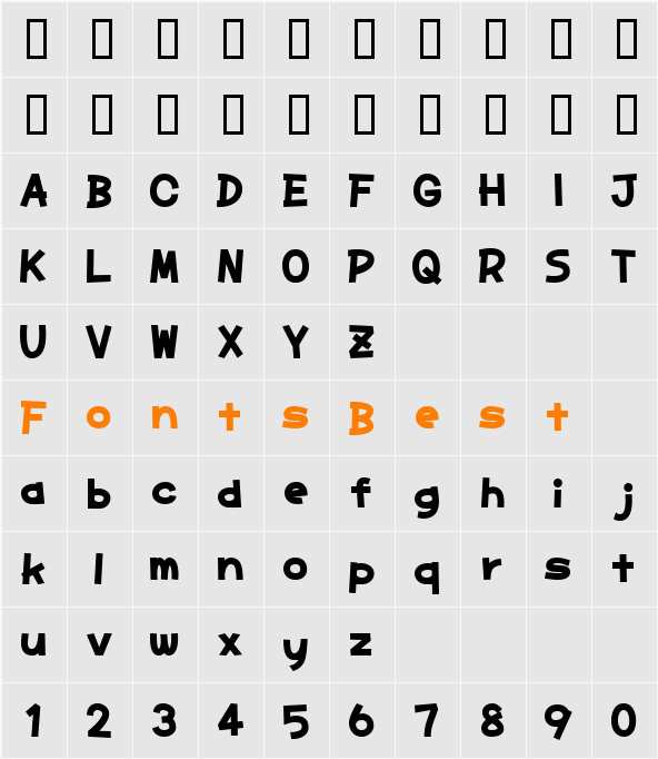 DDwonderful Character Map