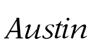 Austin Font Image