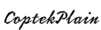 CoptekPlain Font Image