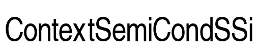 ContextSemiCondSSi Font Image