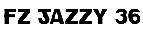 FZ JAZZY 36 Font Image