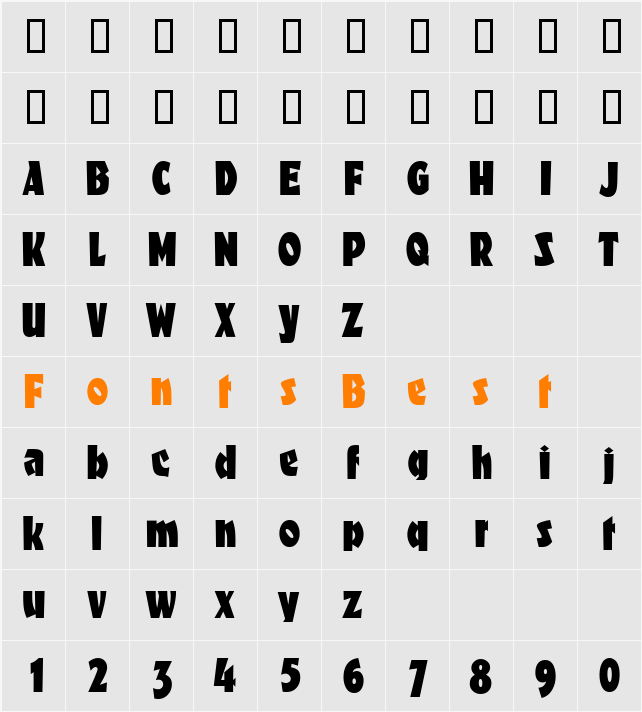 FanticDB Character Map