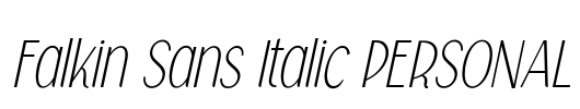 Falkin Sans Italic PERSONAL