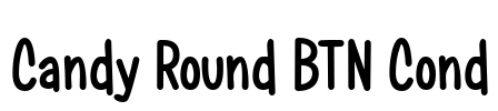 Candy Round BTN Cond Font Image