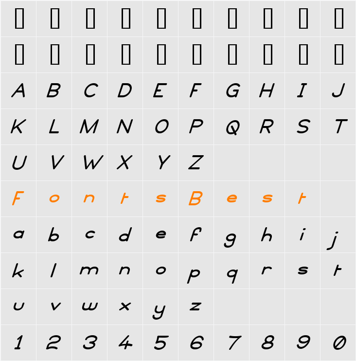 Copyright Violations Nudged Character Map