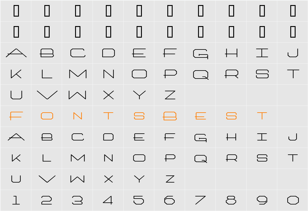 Millennium-Extended Character Map