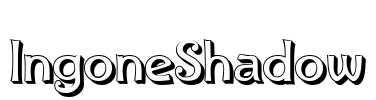 IngoneShadow Font Image