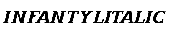 InfantylItalic Font Image