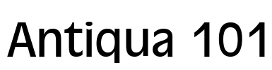 Antiqua 101 Font Image