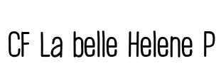 CF La belle Helene P Font Image