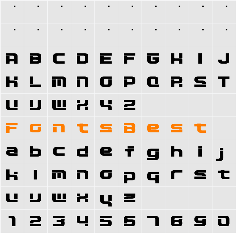 D3 Circuitism Character Map