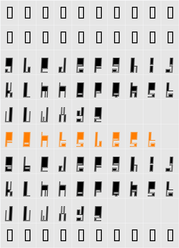 Cyberpop Character Map