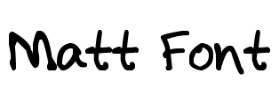 Matt Font Font Image