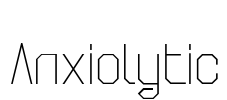 Anxiolytic Font Image