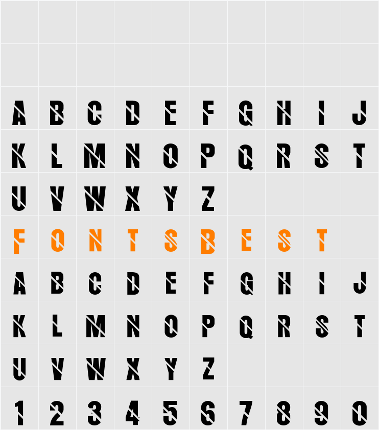 AeroSans Character Map