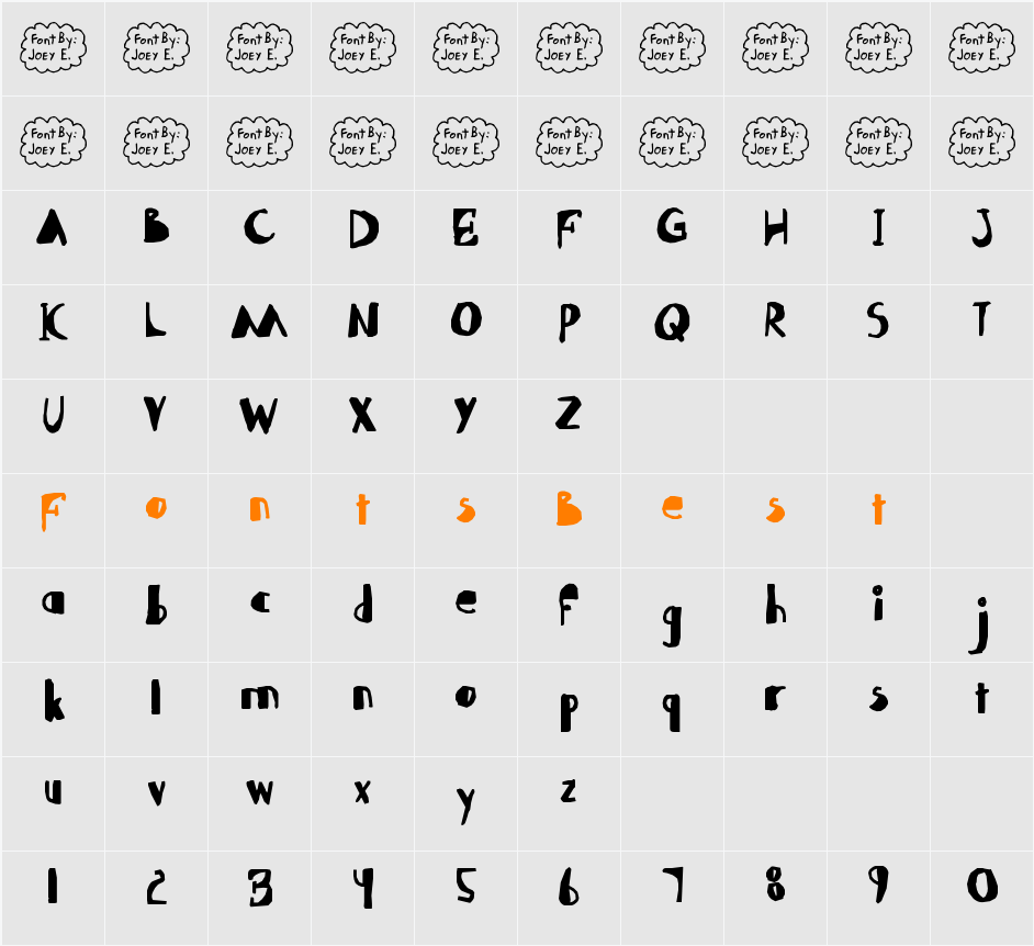 Abdomentality Character Map