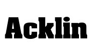 Acklin Font Image