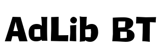 AdLib BT Font Image