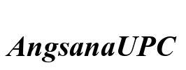 AngsanaUPC Font Image