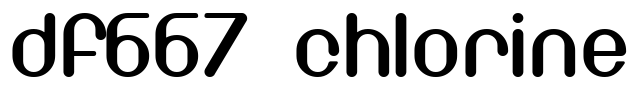 DF667  Chlorine Font Image