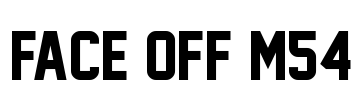 Face Off M54 Font Image