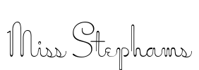 Miss Stephams Font Image